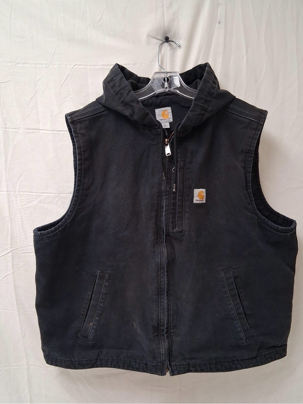 Carhartt Men’s XL Black Hooded Work Vest